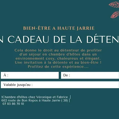 Bed & Breakfast Un Petit Coin De Paradis A Haute 3*